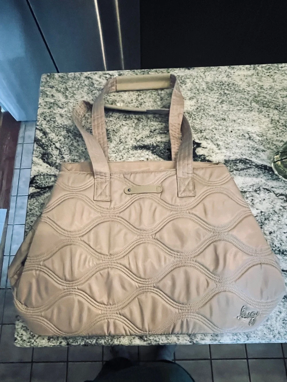 Lug Tempo Tote Bag Sand/Taupe Brand New